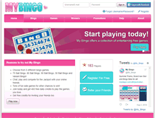 Tablet Screenshot of mybingo.com