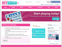Tablet Screenshot of mybingo.ca